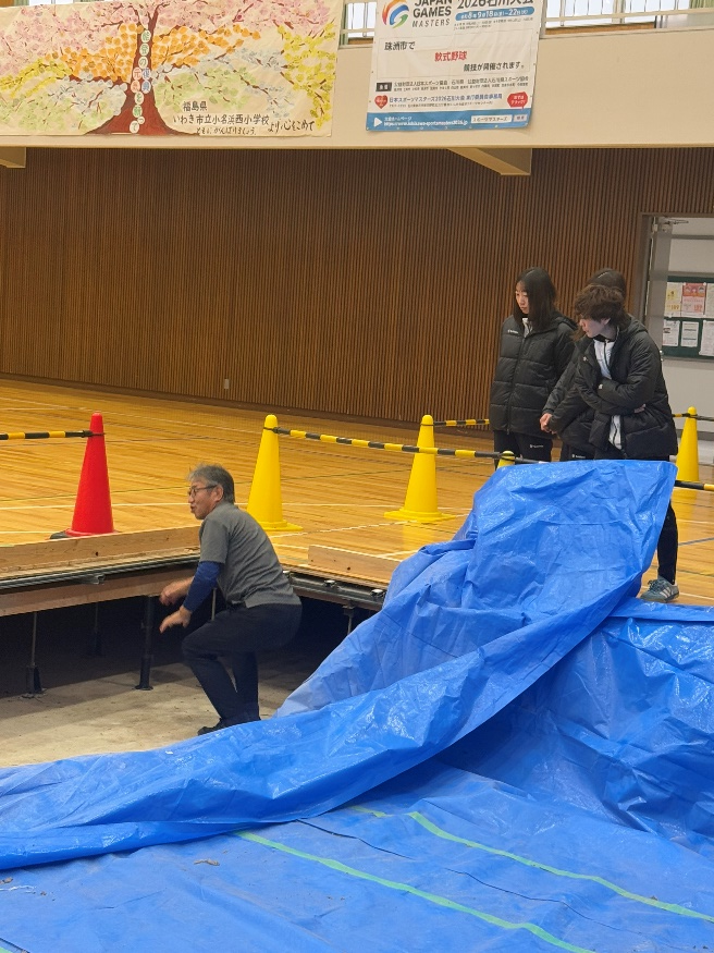 珠洲市立健民体育館の様子